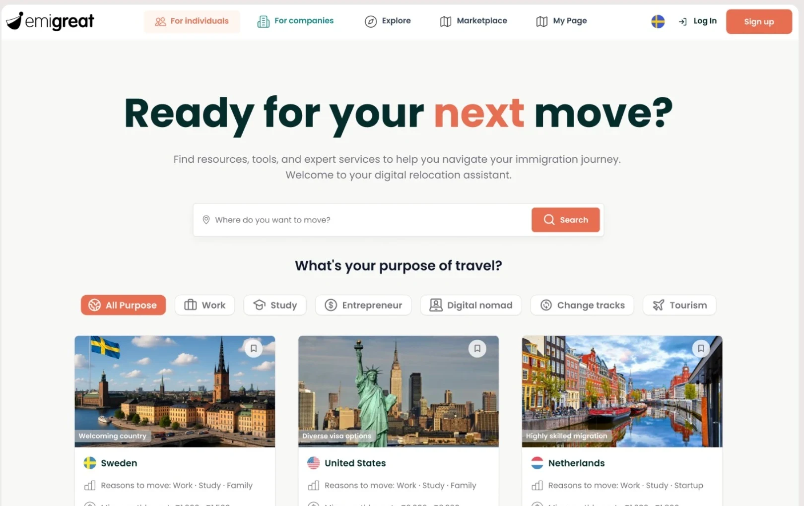 The home page rebuilt in Figma