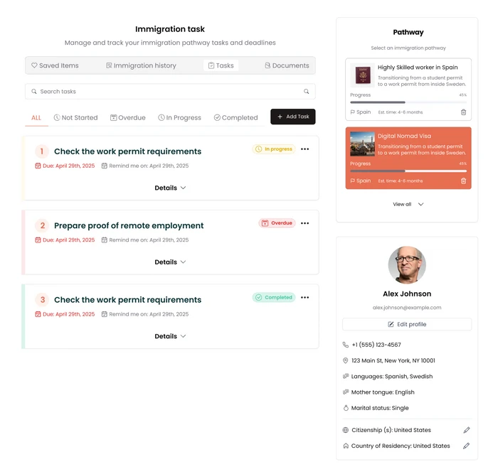 Pathway page before